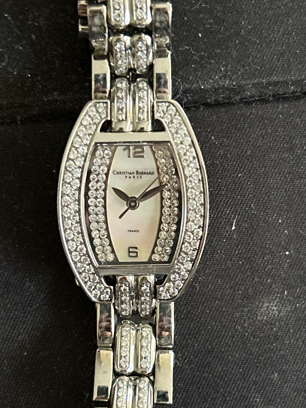 Women's Silver Crystal Bracelet Watch
